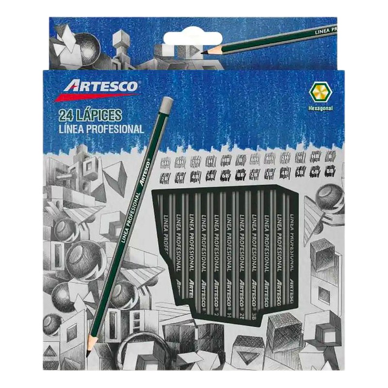LAPIZ TECNICO HEXAGONAL X 24 - ARTESCO