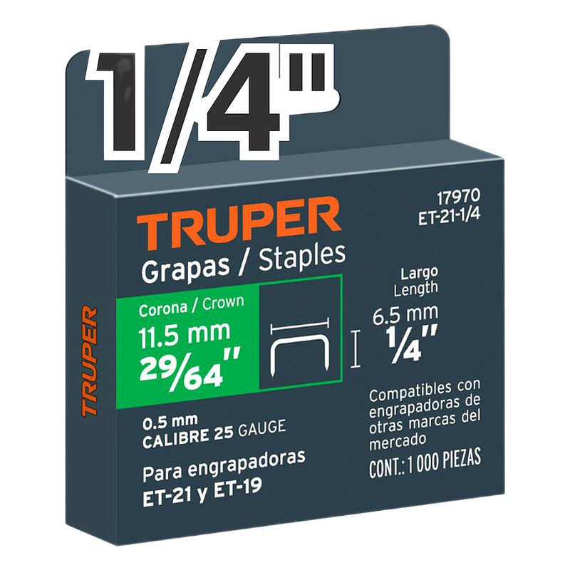 GRAPAS X1000  ET21/ET19 - TRUPER 1/4"