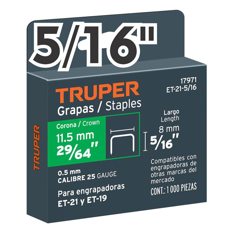 GRAPAS X1000  ET21/ET19 - TRUPER 5/16"